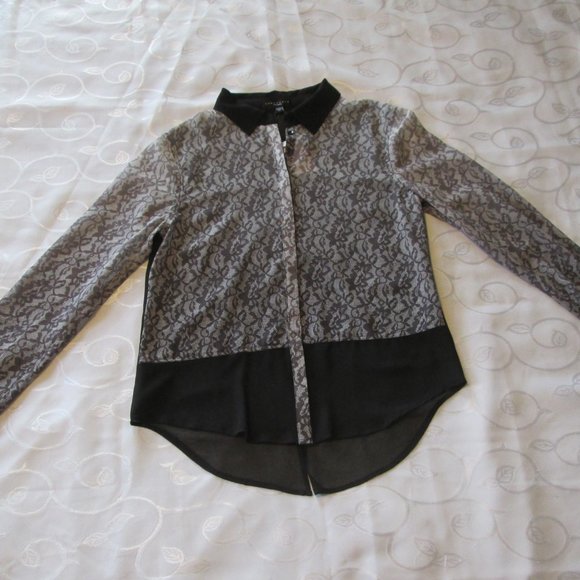 SANCTUARY SHEER TUNIC BLOUSE - Picture 4 of 12